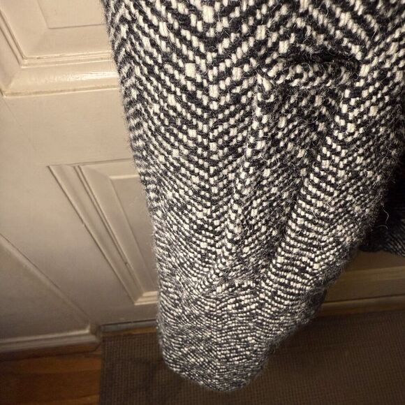 Guess SZ XL Womens Tweed Swing Double Breasted Wool Blend Pea Coat Winter Dressy - Picture 5 of 13